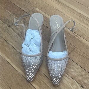 Sam Edelman Mesh Pointed-Toe Slingback Bianka Heels